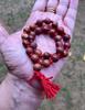 27+1 Bead Prayer Beads Indian RED SANDALWOOD Lal Chandan Mala Rosary Bracelet Yoga Prayer Healing Meditation Untreated Uncolored Free Ship