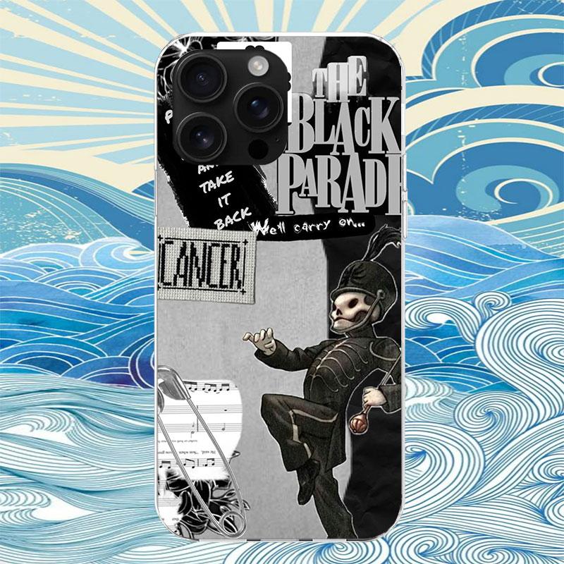 My Chemical Romance MCR Handyhülle Für iPhone 11 12 13 Mini 14 15 Plus 17 Air 16 Pro Max 16E 7 8 SE 2020 Benutzerdefinierte Druckabdeckung