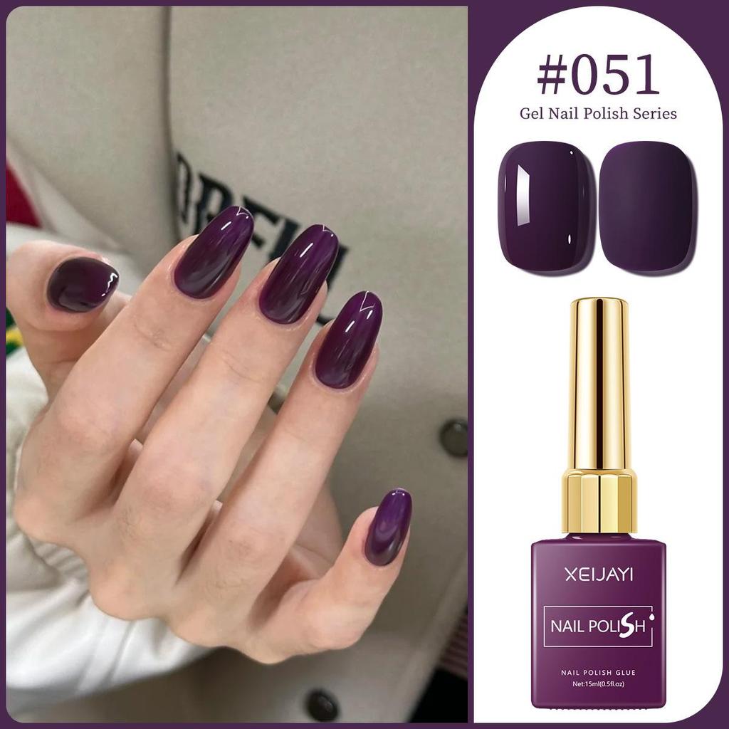 XEIJAYI 15ml Solid Color Nail Gel - 72 Color Options for Nail Art Salons