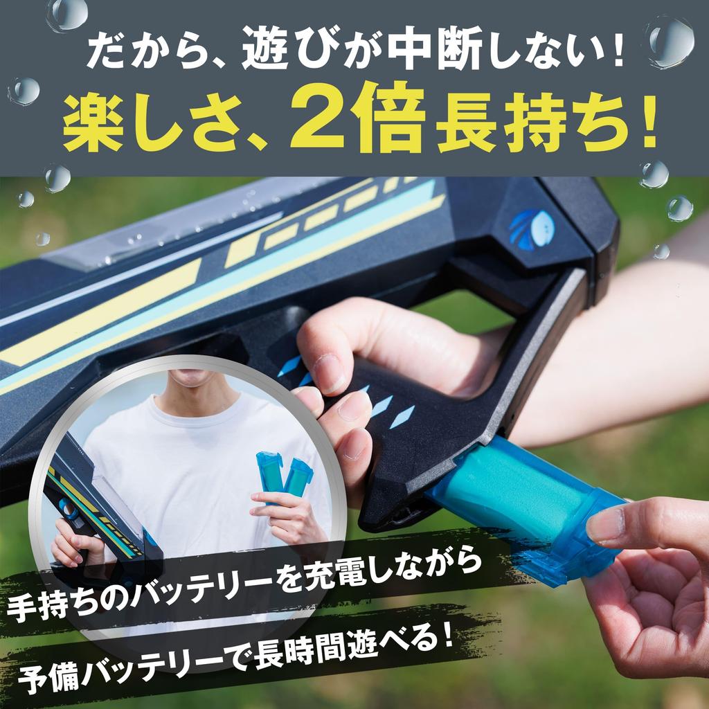 ASUYA ASW-700 MINI Electric Water Gun, Lightweight and Compact Design, Magazine-Operated, Hero Sentai Design, Easy for Kids To Hold, Fun for Parents