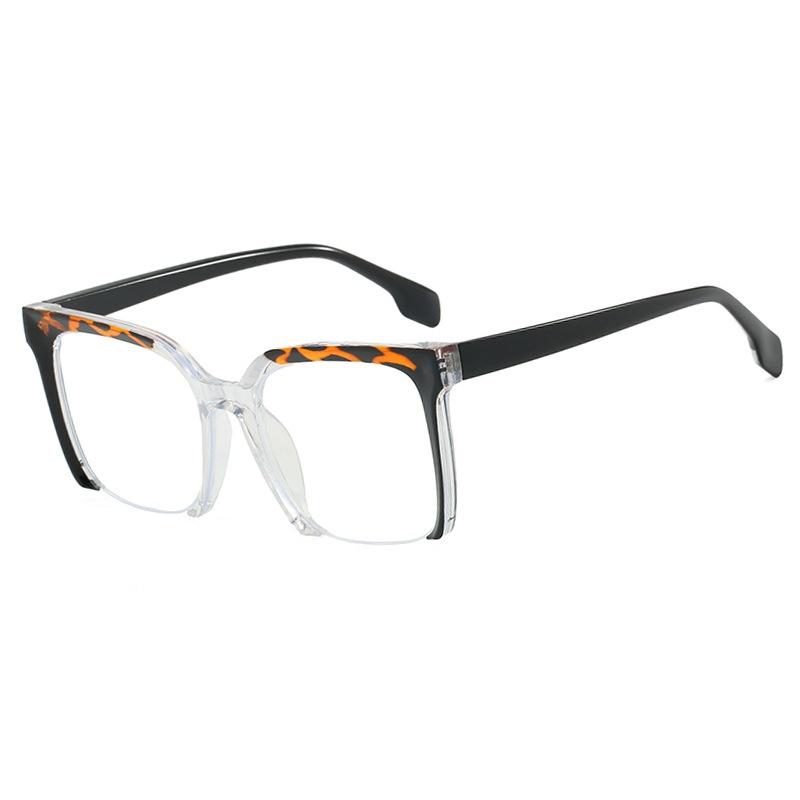 New Fashion Retro Half Frame Anti Blue Light Glasses Ins Colorful Frame Anti Mobile Phone Radiation Design Trendy Men Glasses