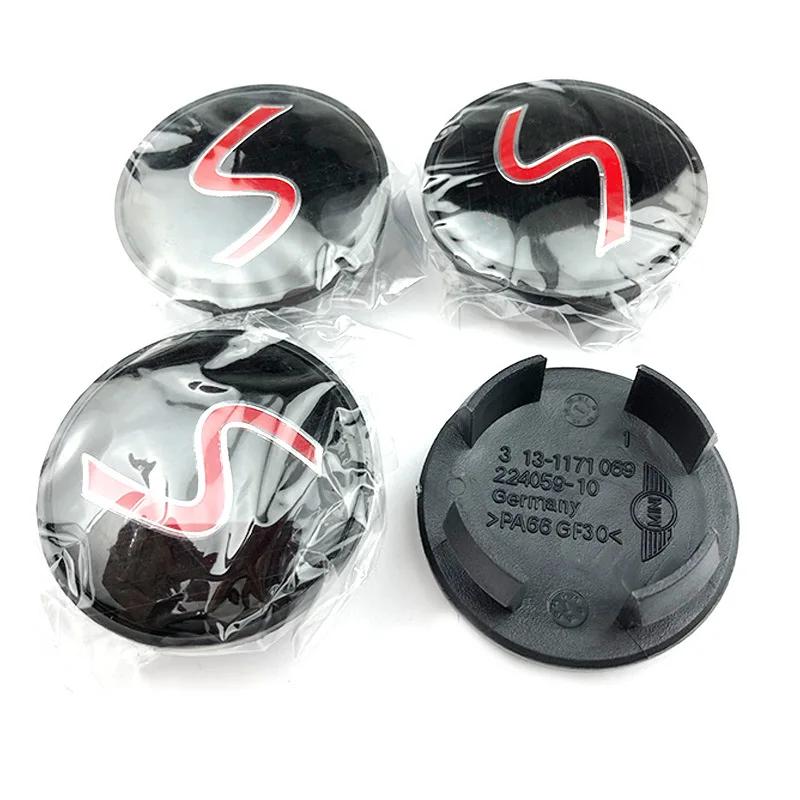 4pcs 54mm Car Aceessories Wheel Center Cover Hub Caps for Mini Cooper Logo R56 R57 JCW John Cooper Works F54 F55 F56 F60 R60 R61