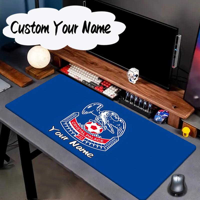 Custom Name Mouse Pad Crystal Palace Crest Design Mouse Pad, Gaming Mouse Pad, Keyboard Pad, Desk Decor for Computer Notebook Fan Birthday Gift