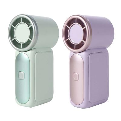 6 Gear Wind Mini Portable Fan Air Turbo Tech Adjustable Handheld Turbo Fan LED Display Ultra-quiet USB Rechargeable Fan Student