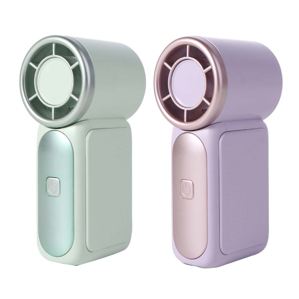 LED Display Handheld Turbo Fan 6 Gear Wind Pocket Fan Cooling Mini Portable Fan Makeup Setting