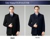 Brand Double-Sided Cashmere Men's Classic Wool Trench Coat with Down Liner