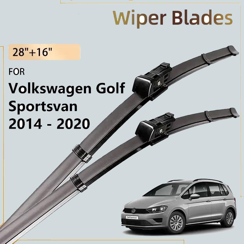 2x Pro Volkswagen VW Golf Sportsvan 2014 - 2020 2019 2018 2017 2016 2015 Přední stěrače Čelní sklo Stěrací lišty 28"16"