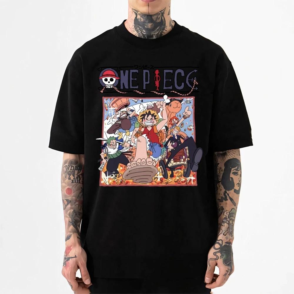 2026 New One Piece Japanese Style Classic Tee High-quality Streetwear T-shirts Suitable for Both Men and Women Summer T-shirts
