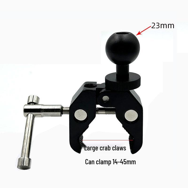 17mm Ball Head Magnetic Phone Holder with Aluminum Rod and Suction Cup Mount for Car