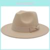 European Style Fedora Hat With Wide Brim For Winter Sun Protection And Breathability