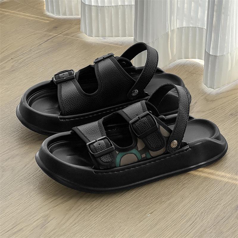 2025 nouvelles sandales polyvalentes confortables de niche décontractées personnalisées à plateforme chaussures de plage 371240-J