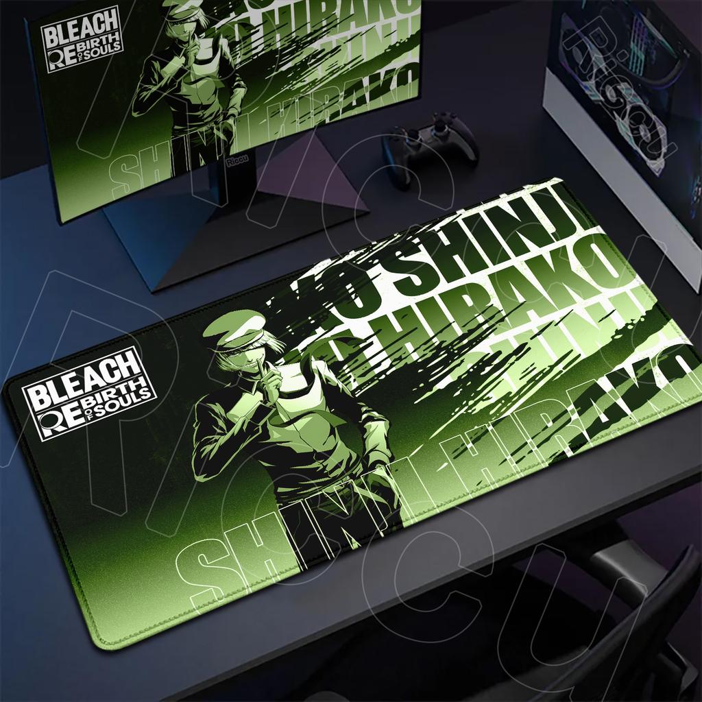 Large Gaming Mousepad Anime BLEACH Non-Slip Mouse Pad 40x90cm Computer Stitch Edge Keyboard Rug Matsumoto Rangiku Gamer Desk Mat