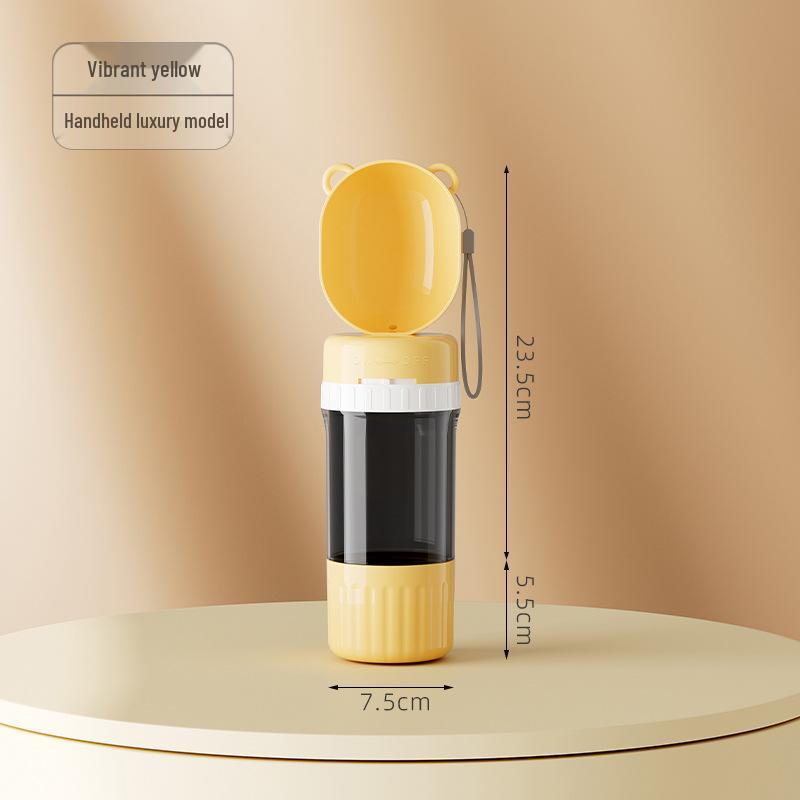 Pet Travel Mug: Portable Water & Food Dispenser for Outdoor Trips