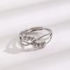 High Quality 2026 Smart Ring Rotatable Ring, Fashionable Multi-layer Cross Decompression Anxiety Ring Open Ring