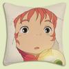 Cute Cartoon Ponyo Pillow Covers Cartoon Sofa Decorative Home Double-Sided Printing Short Plush Cute Cushion Cover