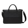Bally Design Zipper Closure Leather Briefcase Men briefcase Black 6301126