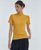 MANAVIS7 Mock Turtleneck Short Sleeve T-Shirt [Yellow]