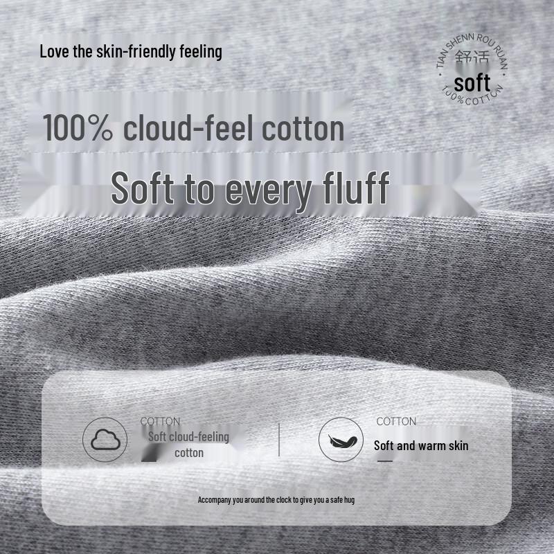 LANGSHA Boys' Pure Cotton Thermal Underwear Set
