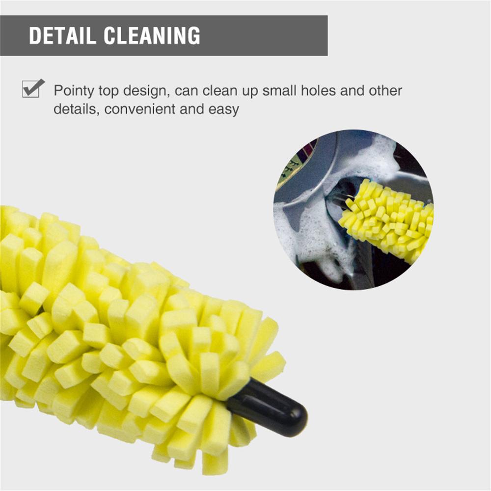 1Pc Car Wheel Cleaner Brush Tire Rim Cleaning Tool Auto Scrub Washing Vehicle Washer Dust Cleaner Sponge Car Washer For Auto
