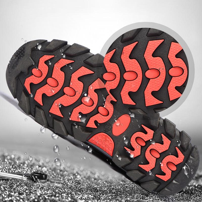 Fashion Male Safety Work Boots Men Steel Toe Sneaker Breathable Anti-puncture Indestructible Safety Shoes Work Shoes Man Sandals Women