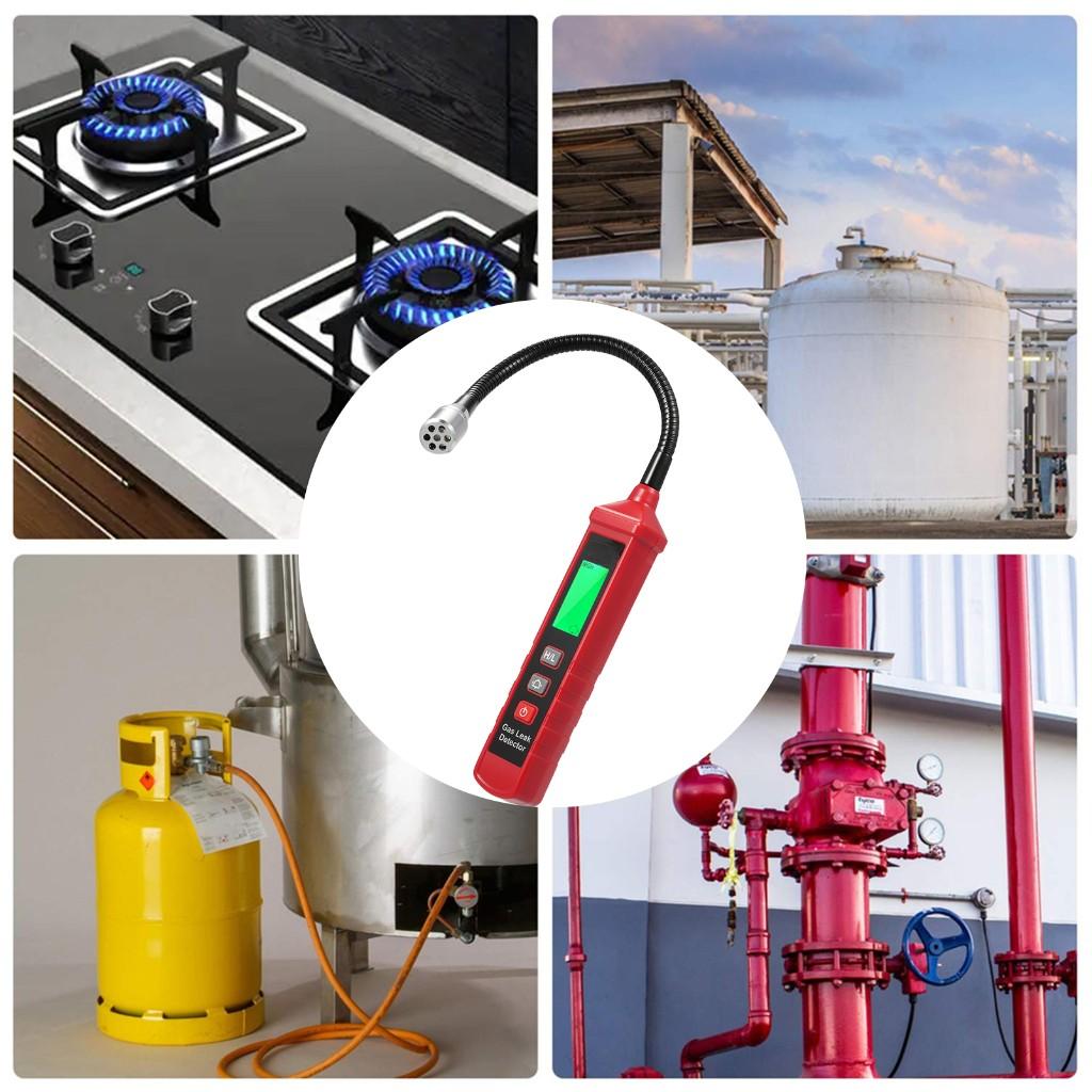 Portable Combustible Gas Detector Natural Gas Leak Detector Propane Leak Detector 6310A+ Red