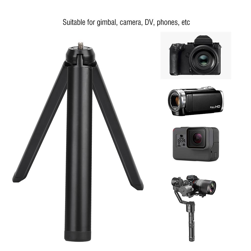 Mini Aluminium Alloy Heavy Load Folding 1 4   Screw Tripod Accessory for Camera Gimbal