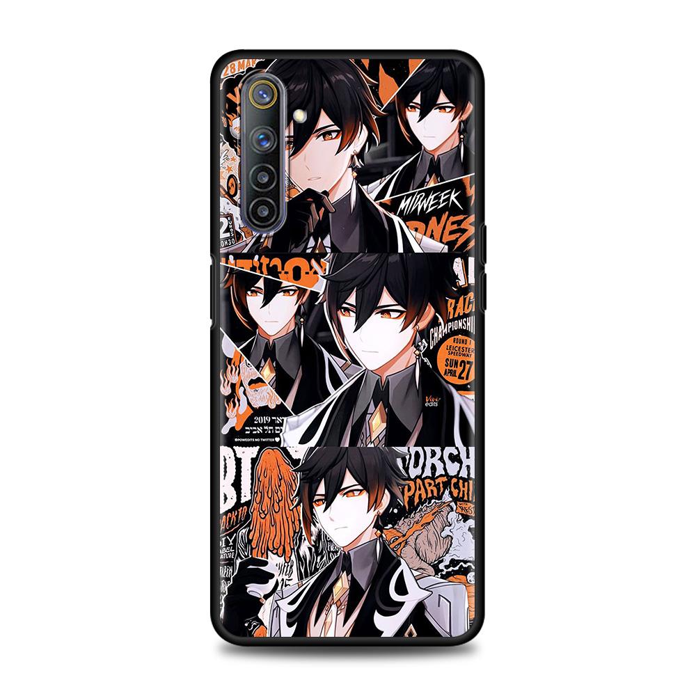

Чехол для телефона Realme V15 V13 GT Neo C25 C21 C20 C15 C11 C3 8 7 6 X50 Q2 Pro Q2i Fundas Genshin Impact Coque, чехол из ТПУ Realme X7 Pro