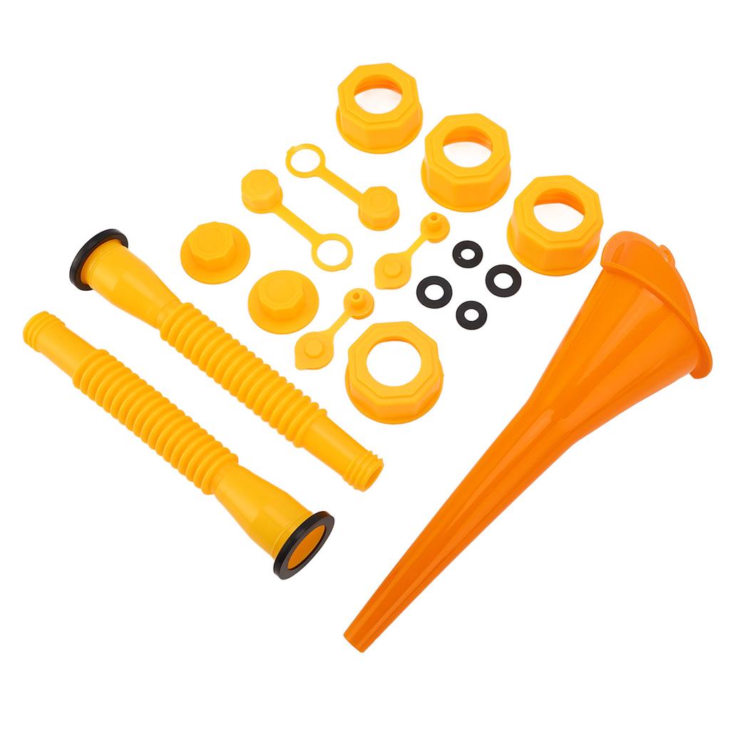 Gas Can Spout Replacement Kit Gas Can Nozzle Caps with Funnel for Most Plastic Gas Cans
