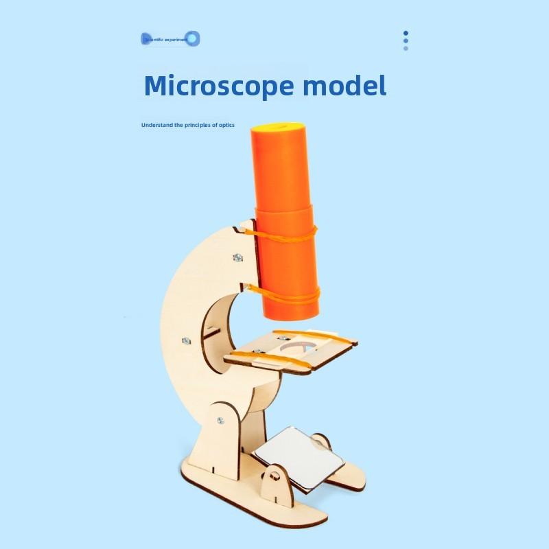 Science Microscope Kit For Kids Diy Physics Educational Toy Science Experiment Set For Children