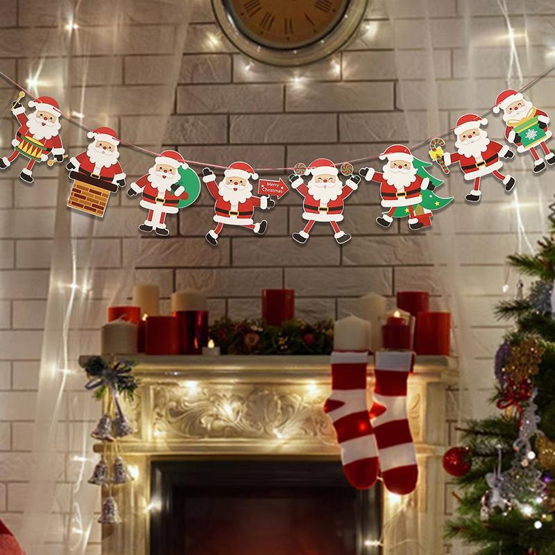 Christmas Banner Pendant Merry Christmas Decorations for Home 2026 Navidad Christmas Ornaments Xmas Gifts Happy New Year 2026