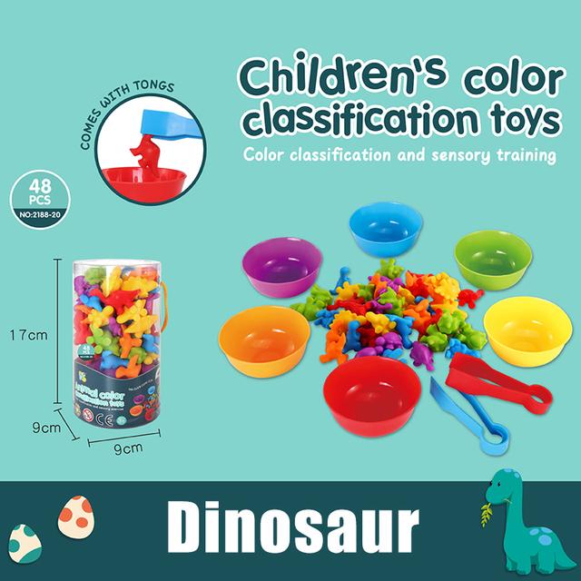 Montessori Color Sorting Toys Matching Game Baby Toys Fine Motor Training Educational Toys Montessori Games For Kids 2 3 4 Years