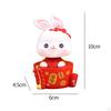 Desktop Ornament Statue Bunny Figurine for Desk Housewarming