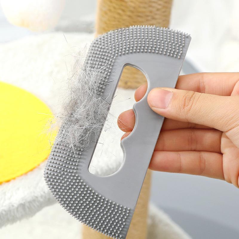 Hair Remover Brush Dogs Cats Hair Soft Rubber Brush Scraper Pet Lint Cleaning Tools Lightweight Ball Trimmer Pet Supplies