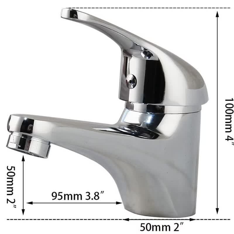 Wall-Mounted Single-Handle Basin Mixer Faucet