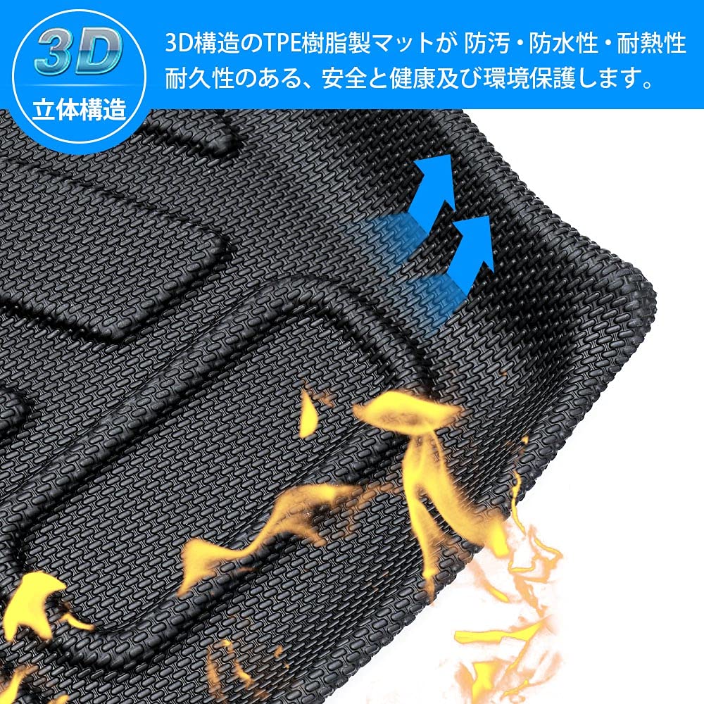 Mixsuper 3D Luggage Mat for Daihatsu Taft 2020 3D Cargo Mat with Antibacterial TPE Easy 1 Piece Taft LA900S/LA910S (June onwards) - Waterproof,