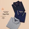 Septwolves Men's Spring Business Casual Long-Sleeve Polo T-Shirt