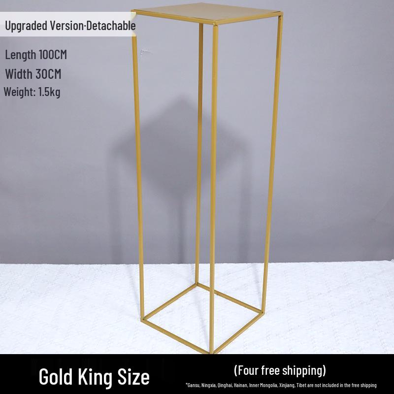 Żelazny Kwiatowy Stojak Kolumnowy do Dekoracji Uliczki Weselnej