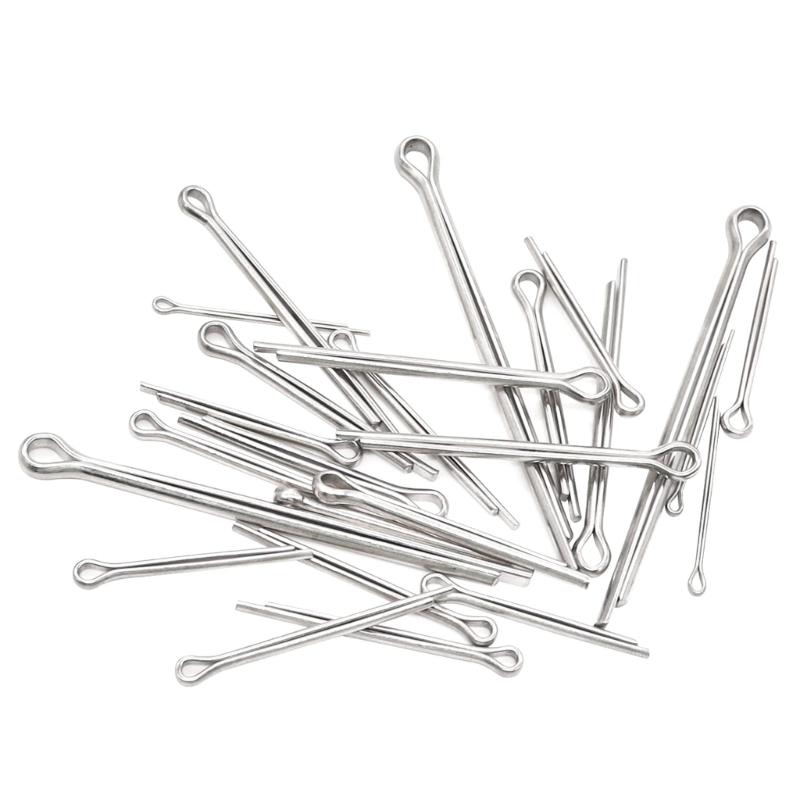 160Pcs 6 Size 304 Stainless Steel Cotter Pin Clip Key Fastener Fitting Assortment Kit for Car Mechanic Garden