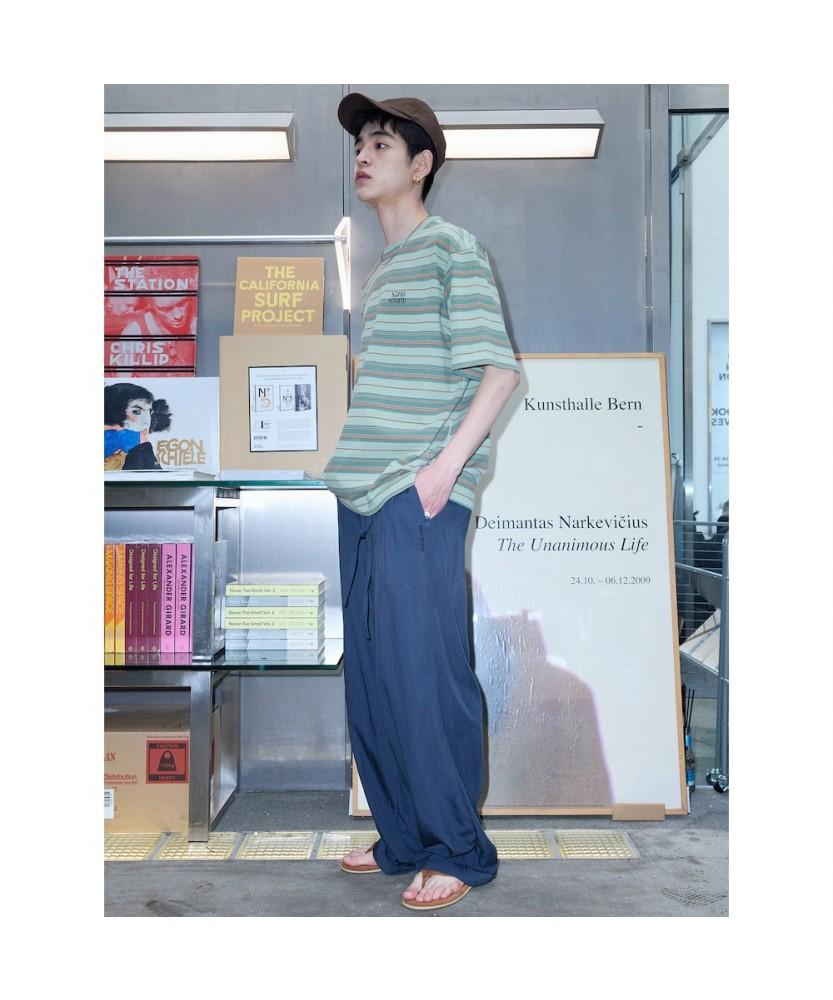 Saendeusaundeu (Unisex) Drape Elastic Waist Pants Navy