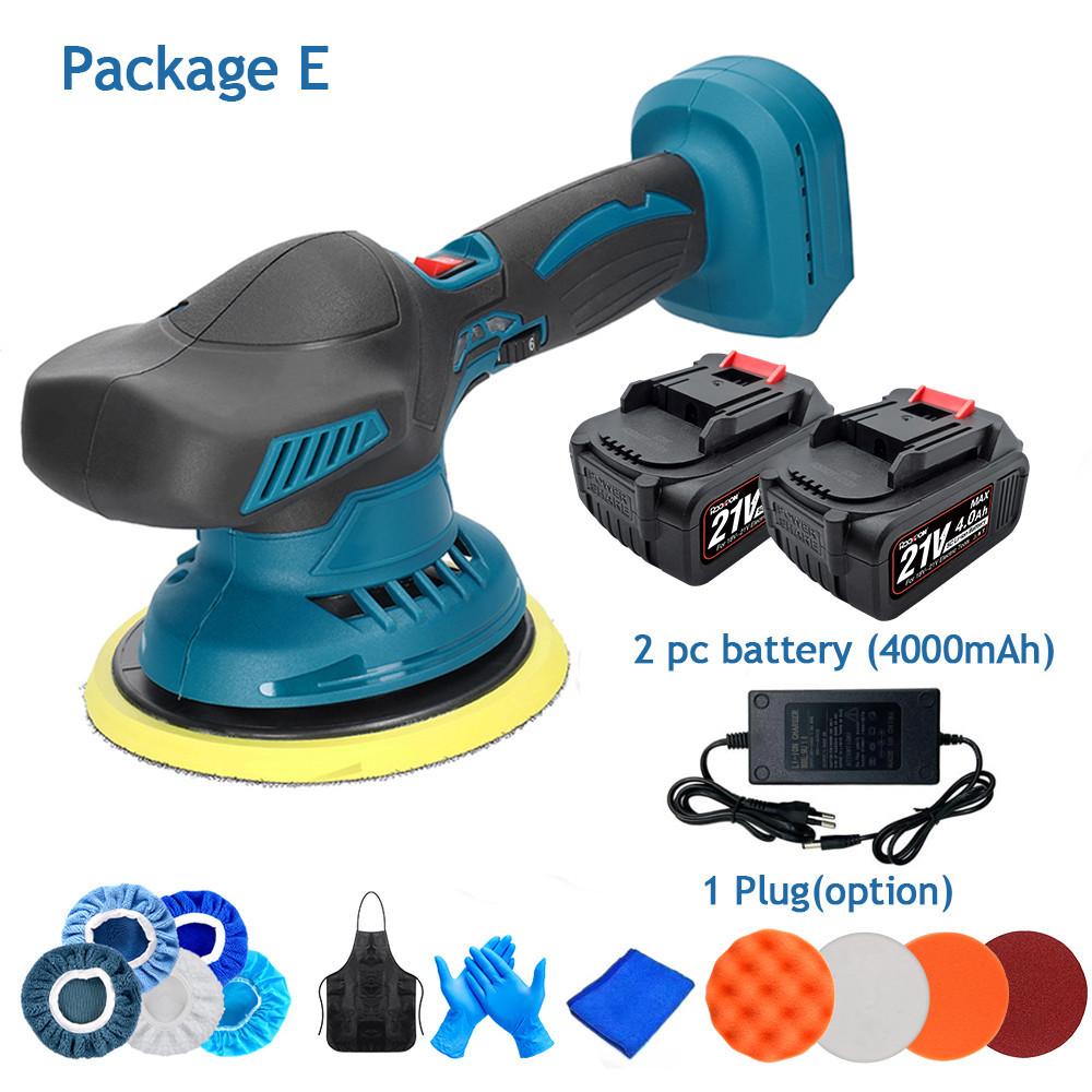 18V 6 Gears 7000rpm Auto Polishing Cleaner Metal Waxing Rust Removal Tool For Battery Cordless Electric Car Polisher