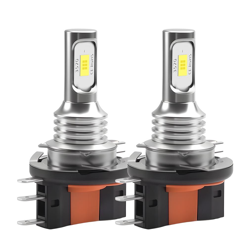 

2PCS Super Bright Auto LED light 3570 CSP Chips H15 Universal Fog Headlight fit for Car Plug&Play