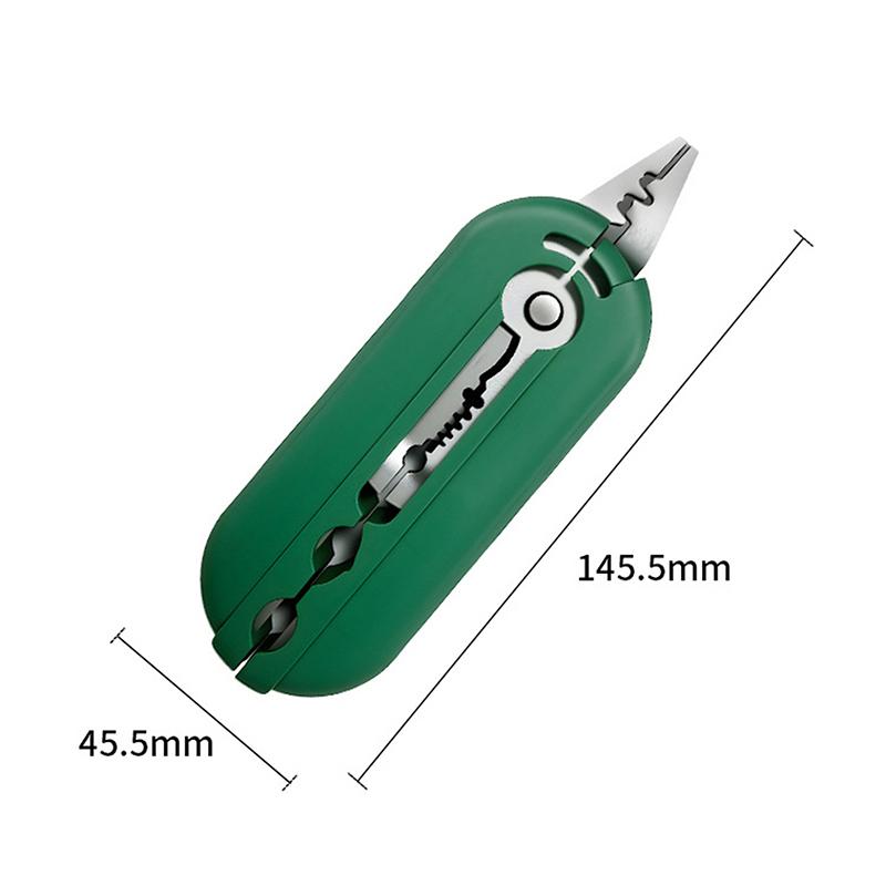 Mini Wire Stripper Portable Wire Cutter Cable Stripper Multifunction Electrician Pliers Wire Stripper Hand Tools зелёный