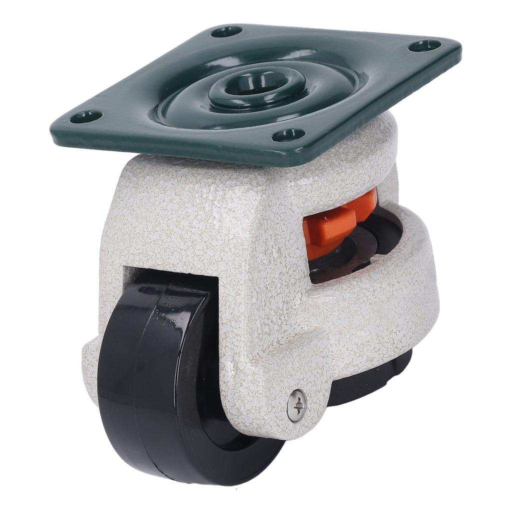 51mm Nivellierrollen mit Schaft Gummi-Basis Nylonrad Höhenverstellbare Nivellierrollen für Geräte