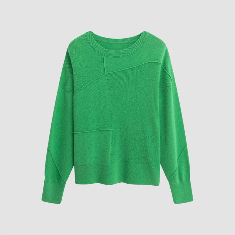 Women's Round Neck Wool Sweater BDQ4SD1394