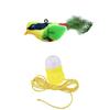Pet Cat Toys for Indoor Cats Interactive Kitten Toy Realistic Bird Sound Containing Plush and Catnip Materials