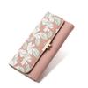Women Wallets Floral Fresh Style Multi-Card Clutch, Long Wallet, Card Holder, Leather Clip, Coin Purse