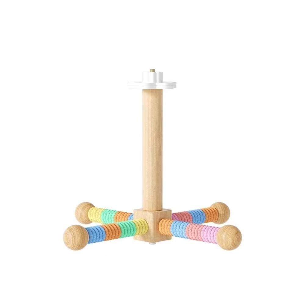 Chew-Proof Construction Wood Bird Training Stand Parrot Play Rack Small Medium Animals