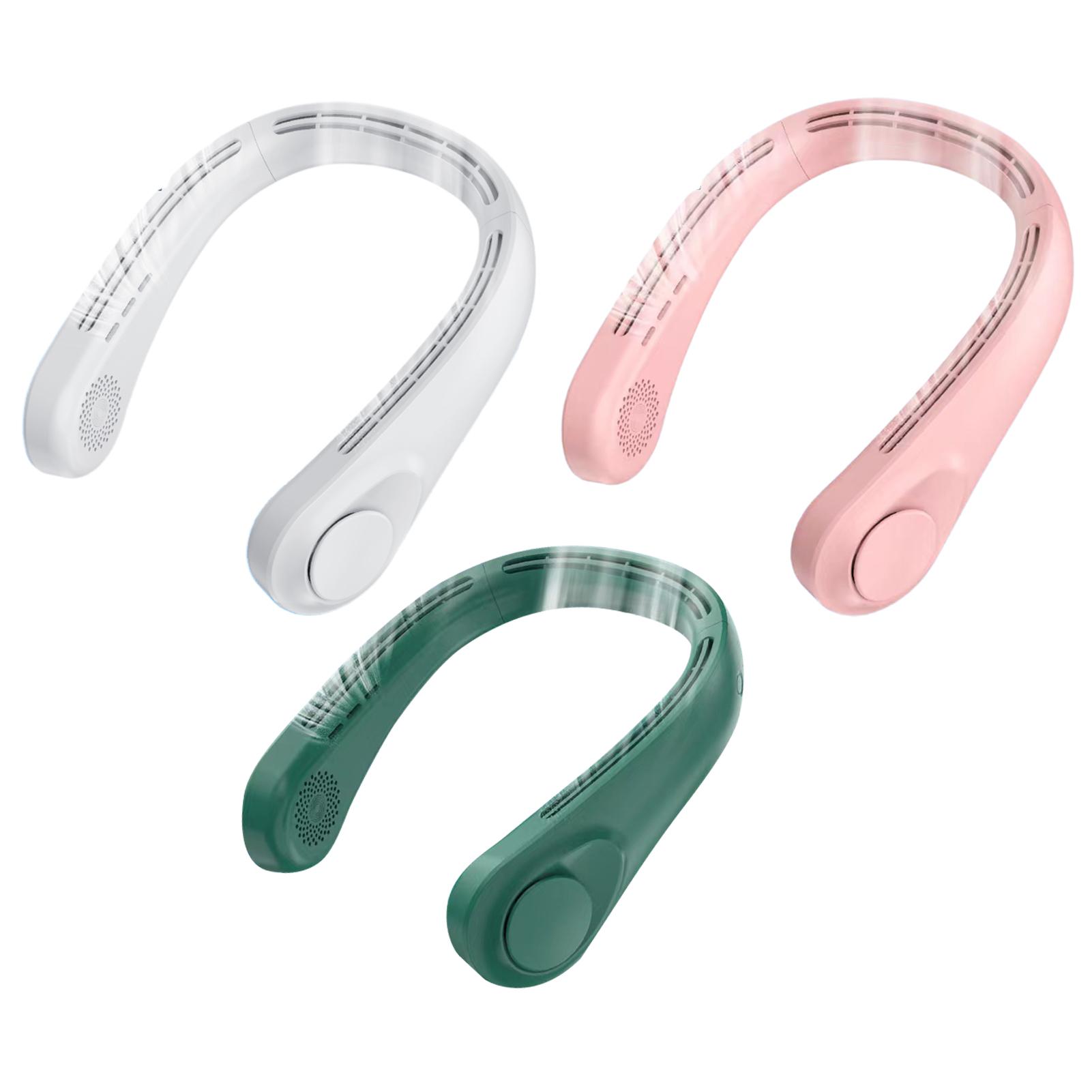 

Портативный шейный вентилятор | Перезаряжаемые безлопастные вентиляторы емкостью 2000 мАч | Шейный вентилятор Hands-Free с USB-кабелем, Wear