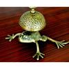 Cloche de bureau en laiton antique de style grenouille Cloche d'appel de réception de comptoir d'hôtel nautique