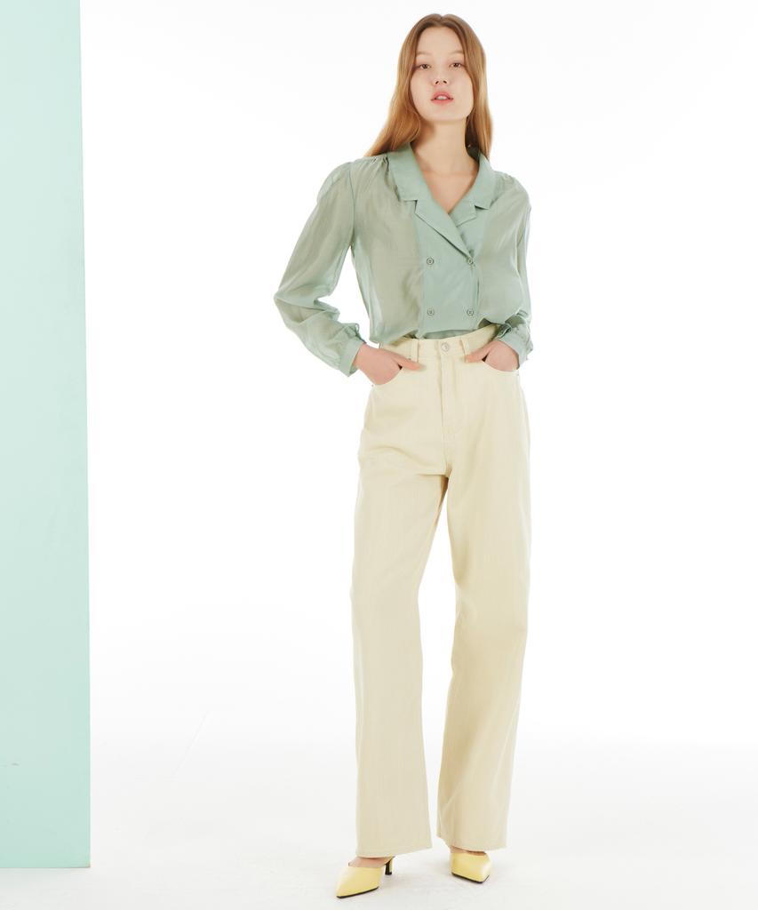 UNKNOWN PLANET Up216 Wide Pants Yellow